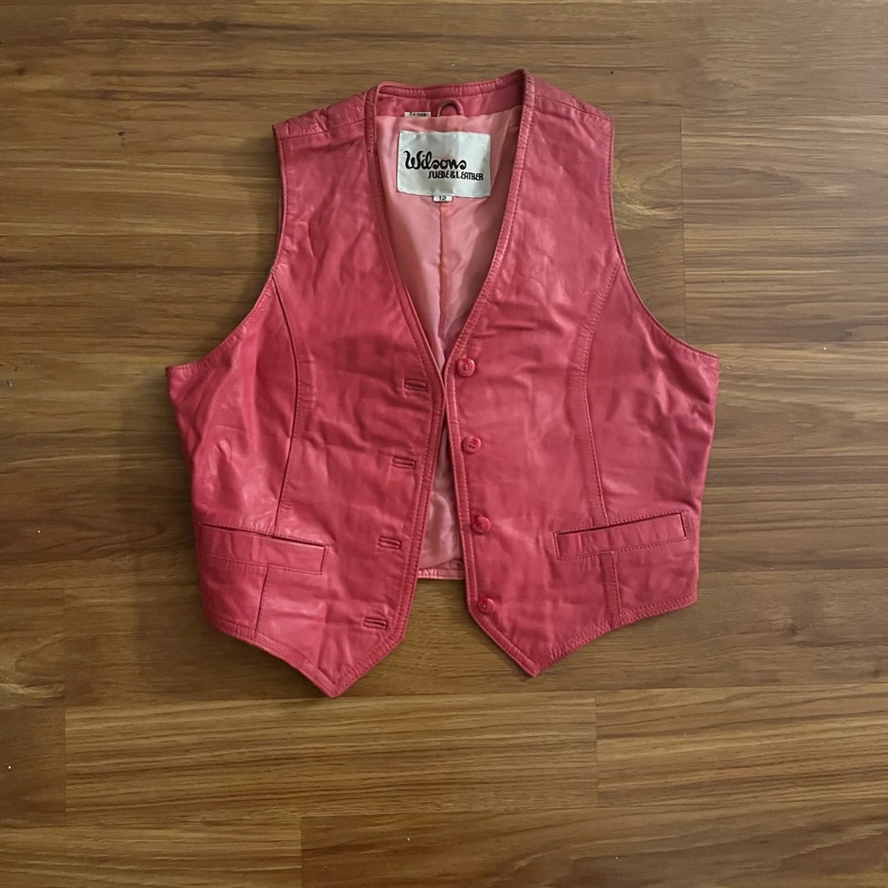 Wilson Girls Pink Leather  Vest